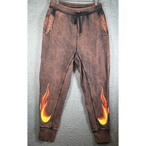 Nike Have a Nike Day Rust Black Washed Flames Jogger Sweatpants Men S DZ3054-010